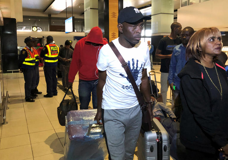 Les premiers Nigérians fuyant l’Afrique du Sud sont rentrés à Lagos