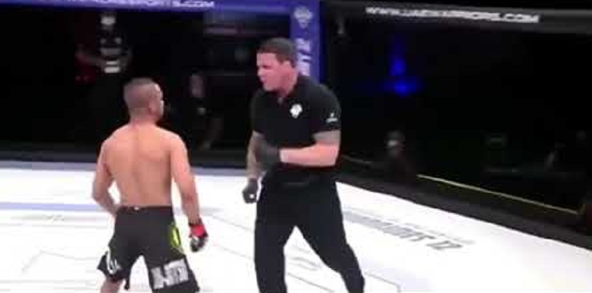 MMA : Un combattant disqualifié après avoir violenté l’arbitre (vidéo)