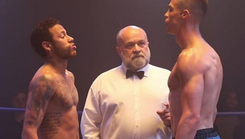 Ronaldo et Neymar s’affrontent sur un ring (vidéo)
