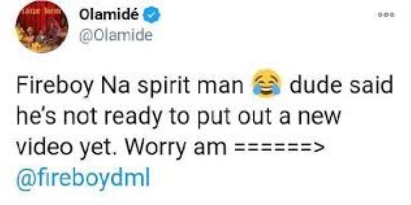 Nigeria / Musique : Olamide demande aux fans de Fireboy DML de le harceler