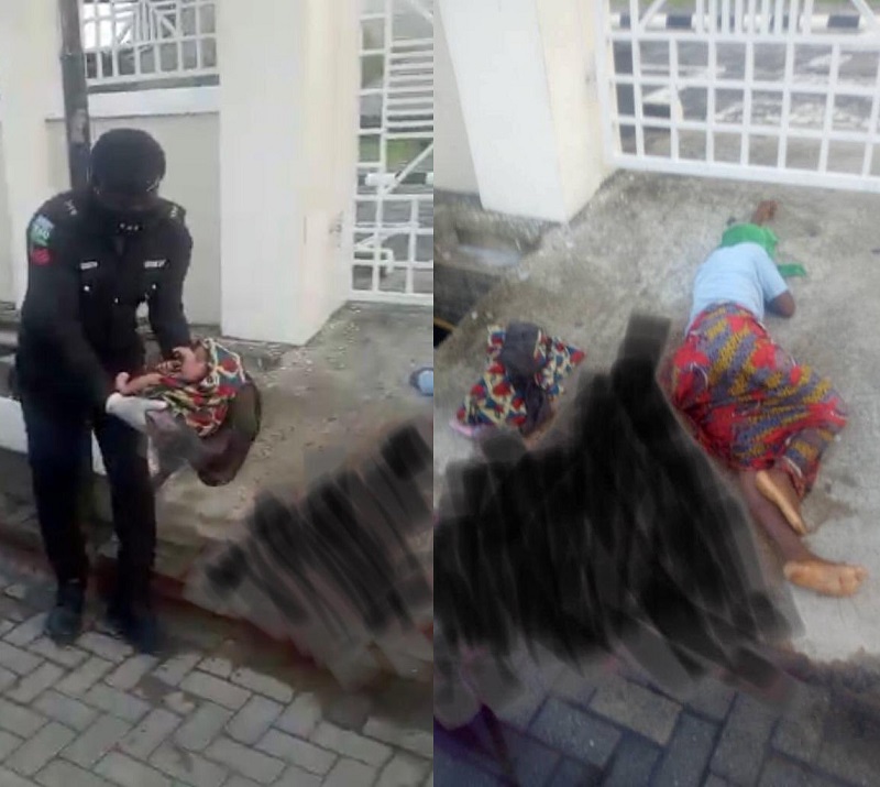 Nigeria : une mère de famille sans-abri secourue par la police après avoir accouché dans la rue