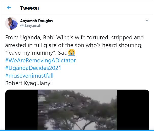 Ouganda : la femme de Bobi Wine mise à nue par des soldats (vidéo)