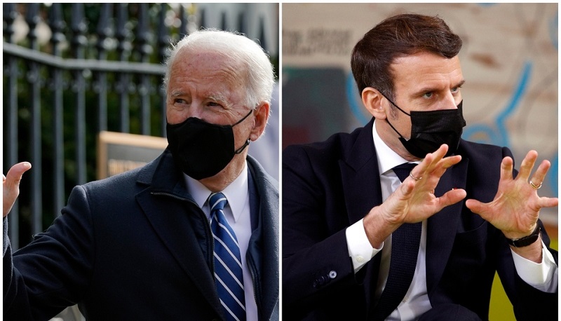 Premier entretien téléphonique entre Emmanuel Macron et Joe Biden