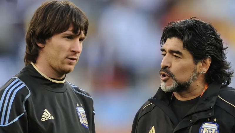 Quand Diego Maradona se range derrière Lionel Messi face au Barça