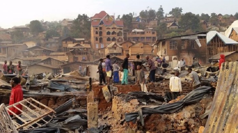 RDC : un incendie ravage plus de 250 maisons ; d’importants dégâts enregistrés