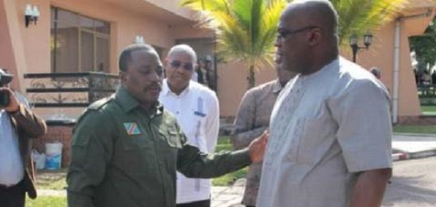 RDC / Crash d’un avion de la présidence : Condoléances de Joseph Kabila à Tshisekedi