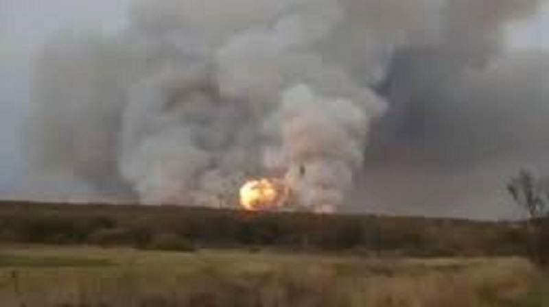 Russie : explosions dans un dépôt de munitions