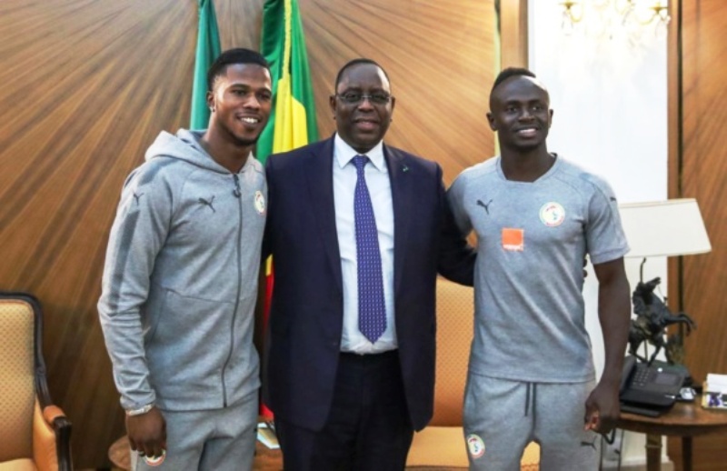 Sadio Mané et Keita Baldé reçus par le Président Macky Sall