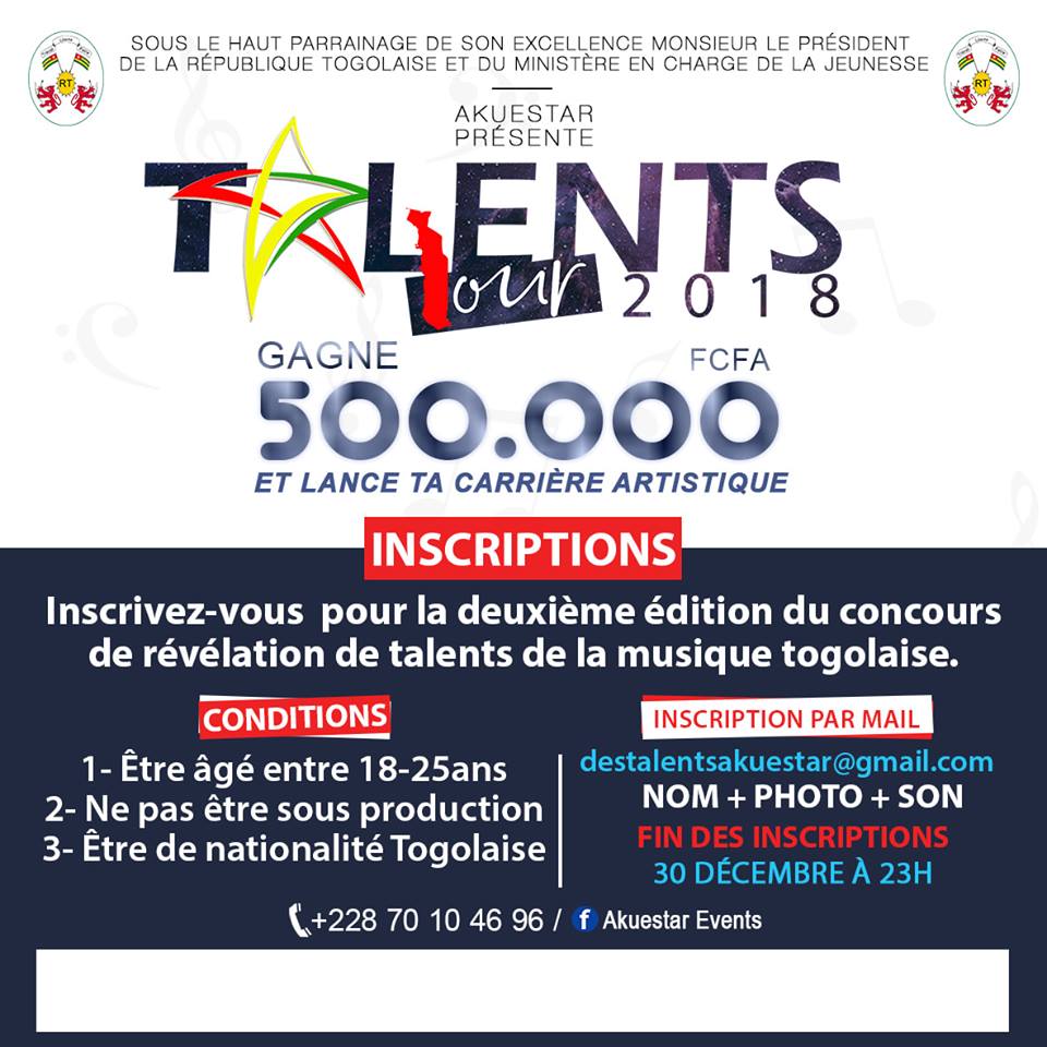 Talents Tour 2018 : encore 3 jours pour s’inscrire