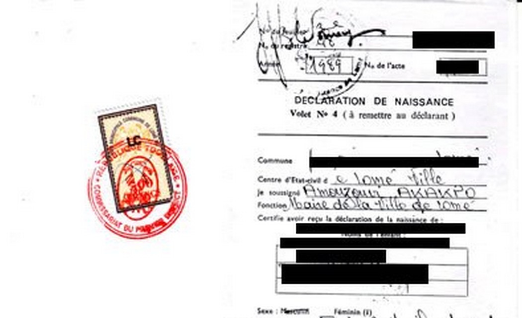 Togo : comment obtenir un acte de naissance ?