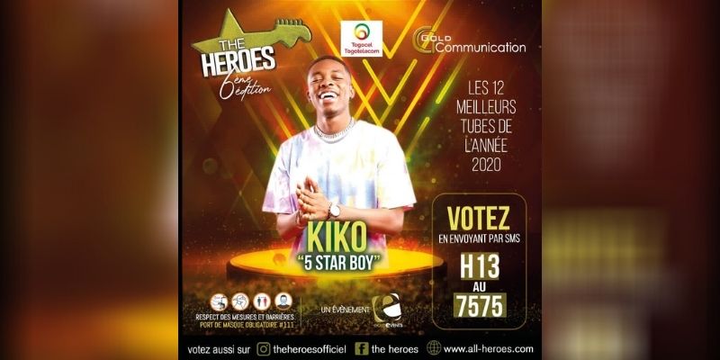 Togo : nominé à The Heroes, Kiko mobilise ses fans pour « ramener le trophée à la maison »
