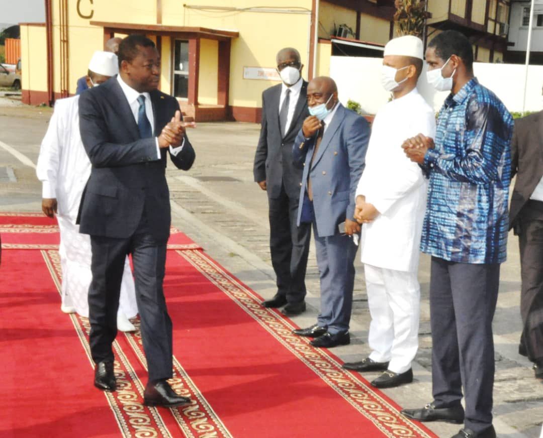 Togo : Les images de l’arrivée de Faure Gnassingbé à Conakry