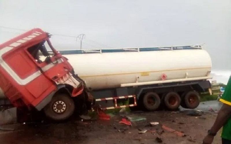 Togo / Nationale N°1 : Grave accident de la circulation ce samedi ; 2 camions entrés en collision