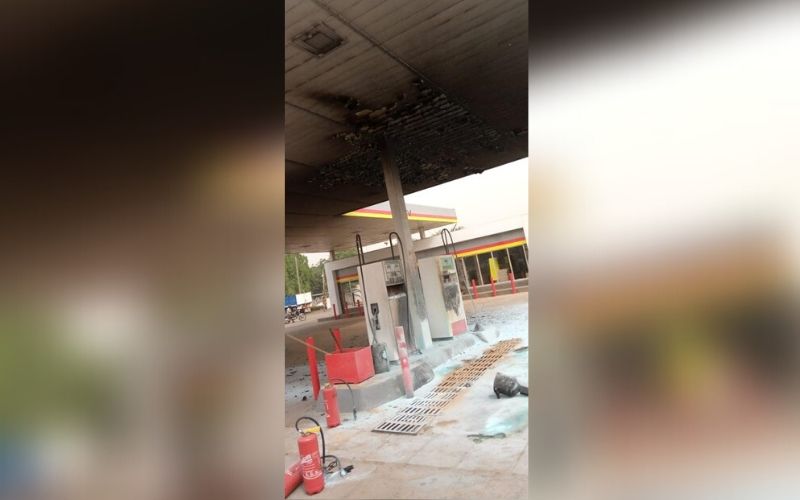 Togo :grave incendie ce mercredi à la station T-Oil d’Agoè-Nyivé !