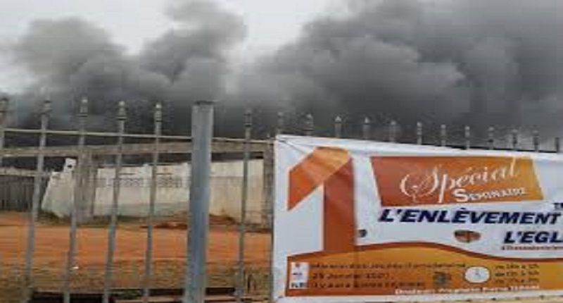 Togo : incendie à la maison des  jeunes d’Amadahomé ce  dimanche