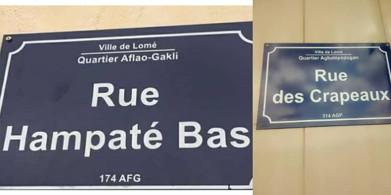 Togo : les rues Hampaté ‘Bas’, ‘Crapeaux’… la mairie de Lomé reconnaît des erreurs