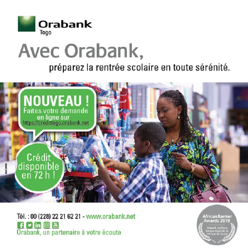 Togo : obtenez votre crédit scolaire en 72h avec Orabank pour préparer la rentrée scolaire