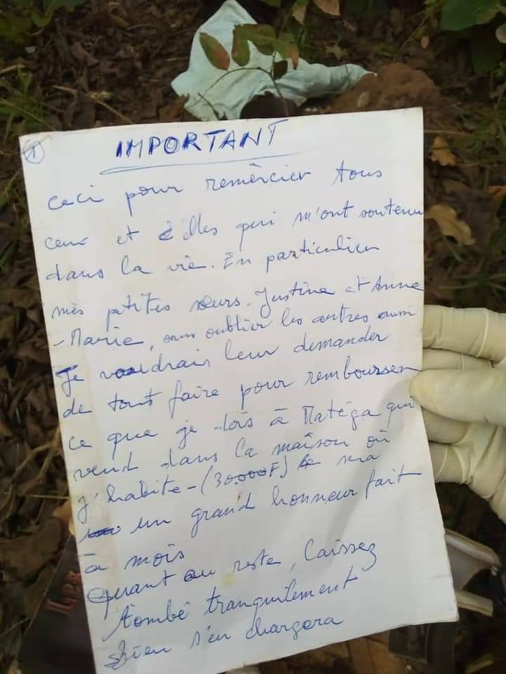 Togo : un jeune de 35 ans se suicide à cause d’une dette de 30 000  FCFA ; son dernier message (Photo)