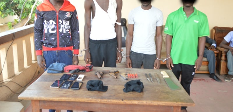 Togo : un réseau de braqueurs opérant à Lomé (Agoè, Bè, Cimtogo…) démantelé par la police