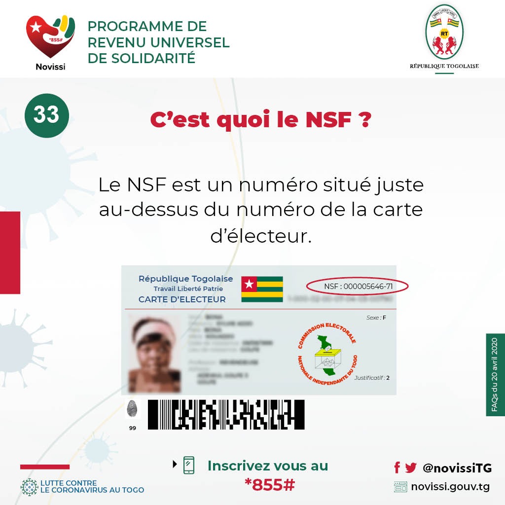 Togo : voici comment recevoir sa 2e tranche  du  programme  ‘Novissi’
