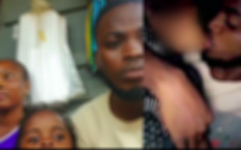 Un homme « suce » les lèvres de sa petite  sœur de 5 ans et  s’attire les foudres de la toile (Photos)