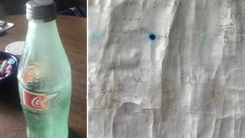 Une bouteille avec un message jetée à la mer il y a 36 ans, retrouvée sur une plage américaine