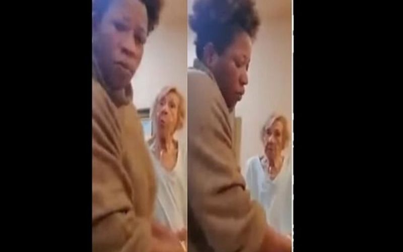 Une femme âgée blanche crache à plusieurs reprises sur une soignante noire (vidéo)