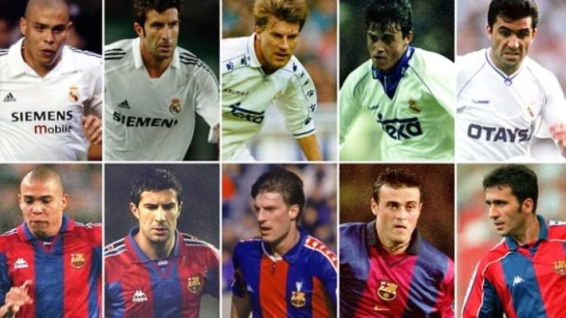 Voici le Top 10 des footballeurs qui ont évolué au Barça et au Réal Madrid
