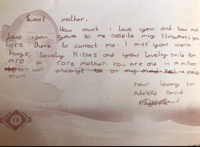 « Tu seras toujours dans mon esprit » : la lettre douloureuse de Davido (photo)