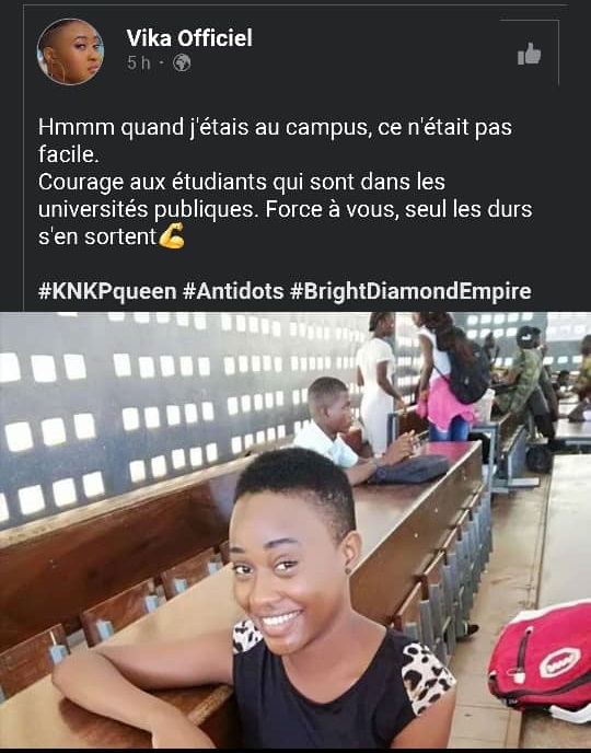 Togo : la chanteuse Vika rend hommage aux étudiants de l’université de Lomé