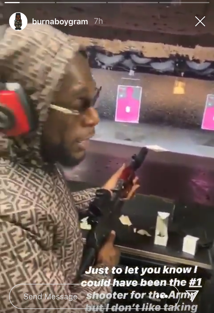 Burna Boy explique pourquoi il n’est pas devenu officier militaire mais musicien