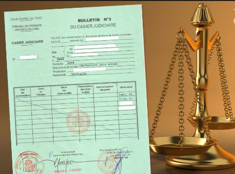 Togo : nouveaux frais pour la délivrance des casiers judiciaires