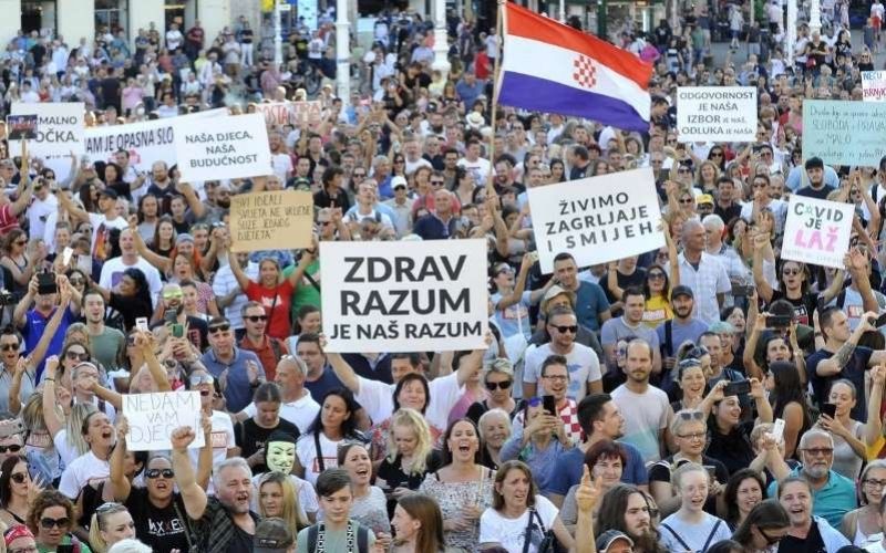 Croatie : de nouvelles manifestations « anti-covid » pour dénoncer les restrictions des libertés