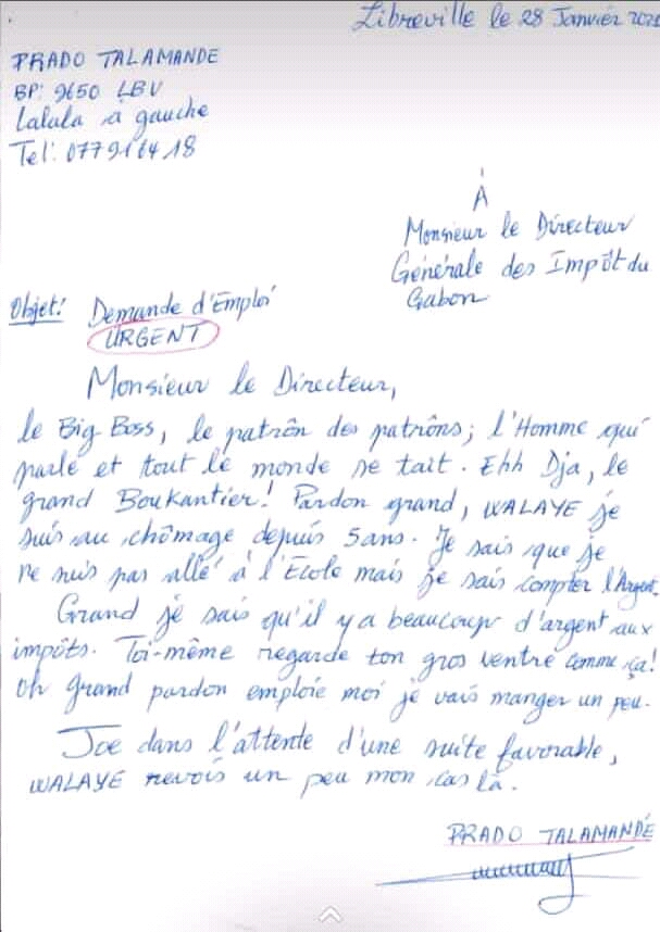 Cette lettre de demande d’emploi extraordinaire fait jaser la toile (photo)