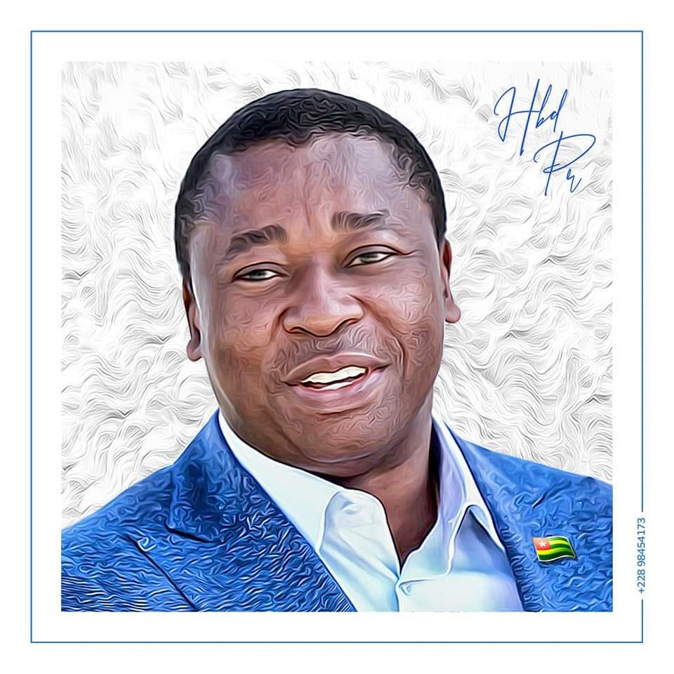 Togo : Faure Gnassingbé répond au jeune portraitiste qui lui a dédié  cette  œuvre (photo)