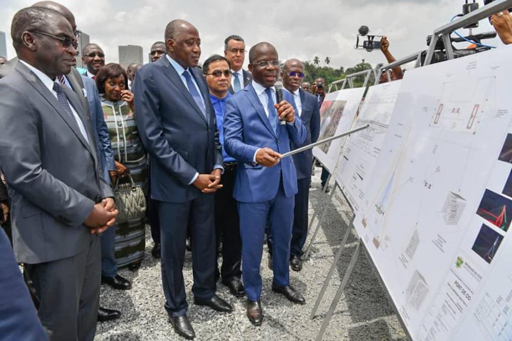 Côte d’Ivoire : les travaux du cinquième pont d’Abidjan officiellement lancés