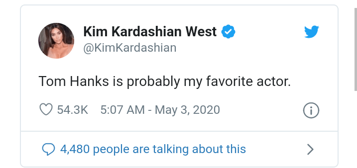 Kim Kardashian dévoile son acteur préféré
