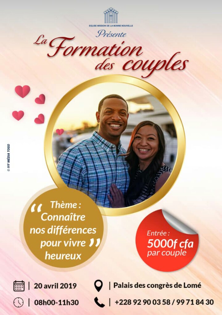 A l’école de la vie de couple ce samedi au Palais des Congrès de Lomé