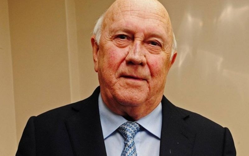 Afrique du Sud : l’ex président Frederik De Klerck annonce une terrible nouvelle