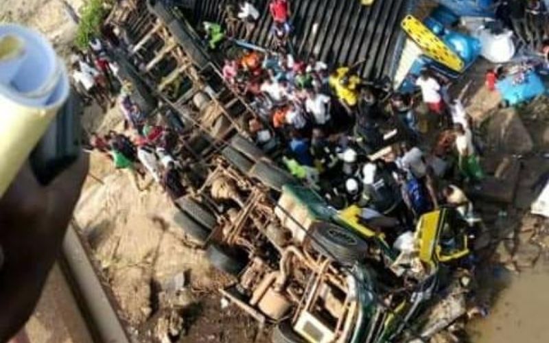 Togo : Grave accident à Kara ce dimanche ; un gros camion renversé