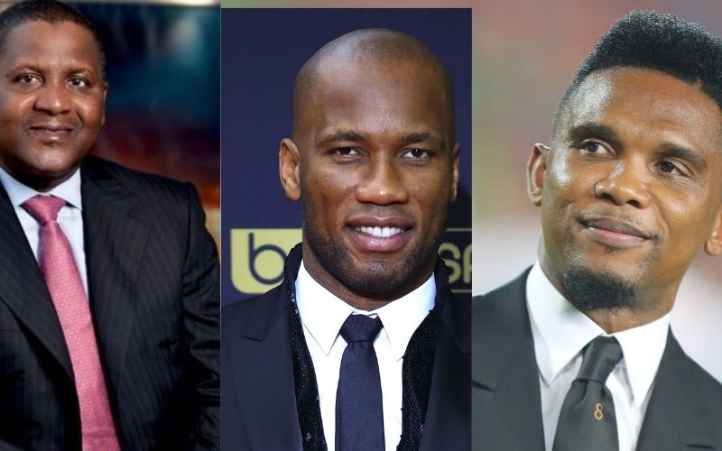 Fortune : voici comment Didier Drogba, Samuel Eto’o et Aliko Dangote dépensent leurs milliards