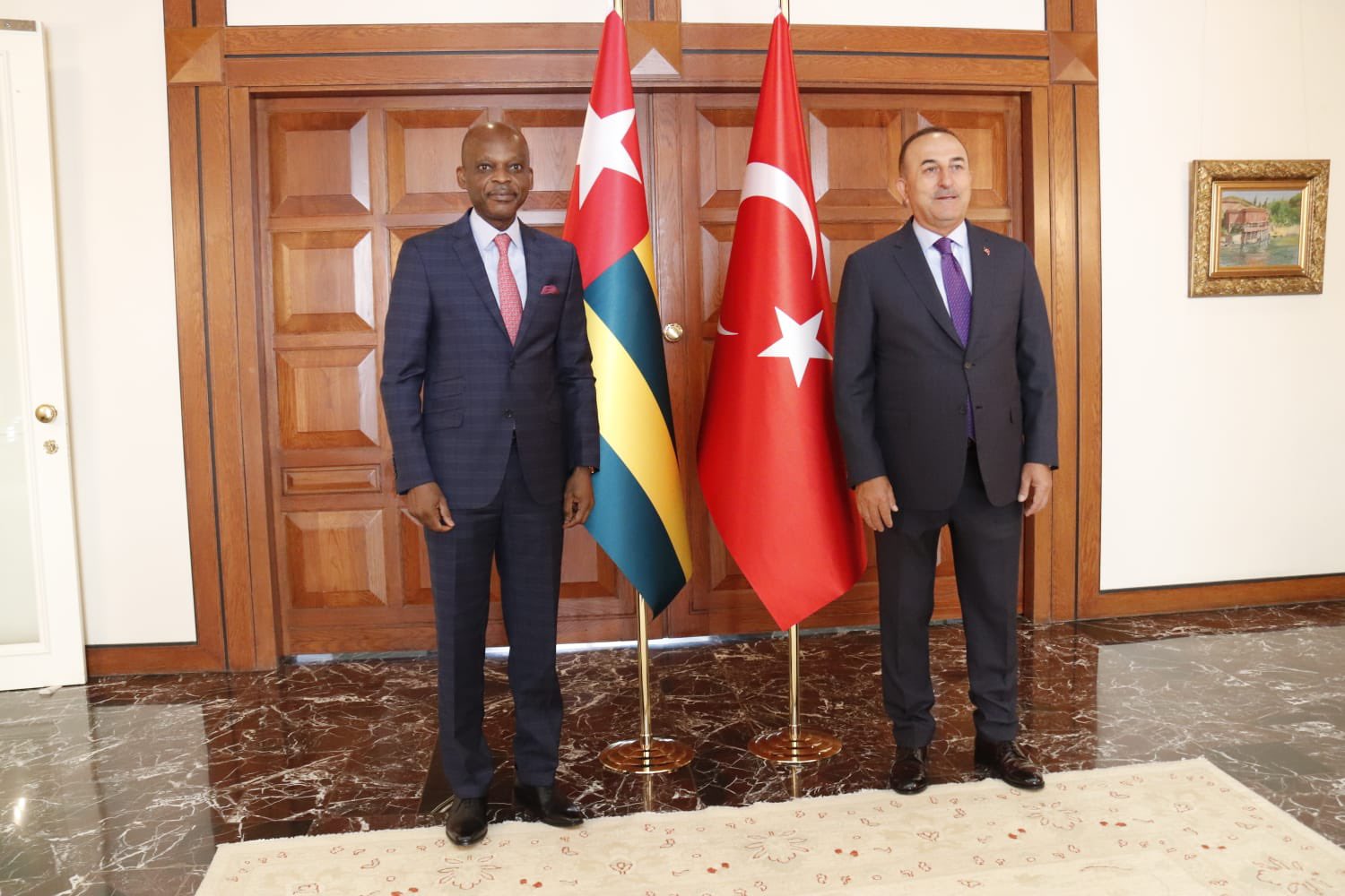 Diplomatie : Prof Robert Dussey en Turquie chez son homologue Mevlüt Çavusoglu