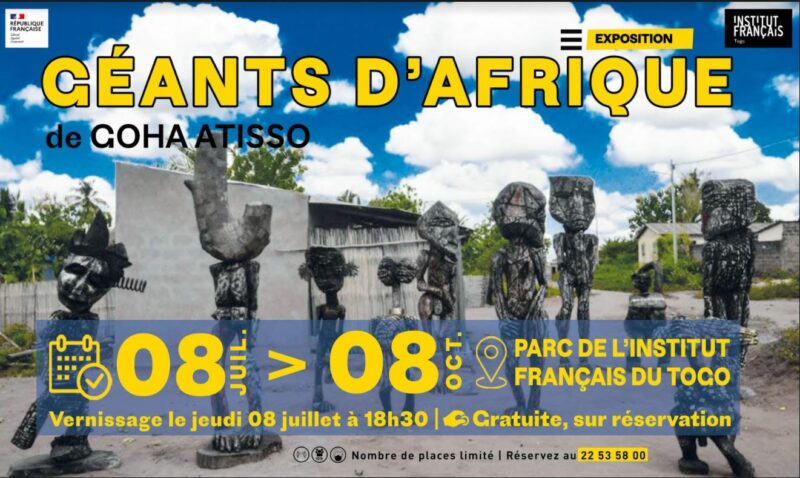 Les « Géants d’Afrique » de Goha Atisso s’installent à l’Institut français du Togo !