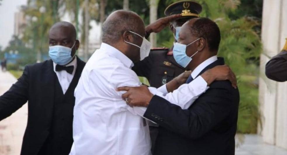 Côte d’Ivoire/ Rencontre Gbagbo-Ouattara : les premières images