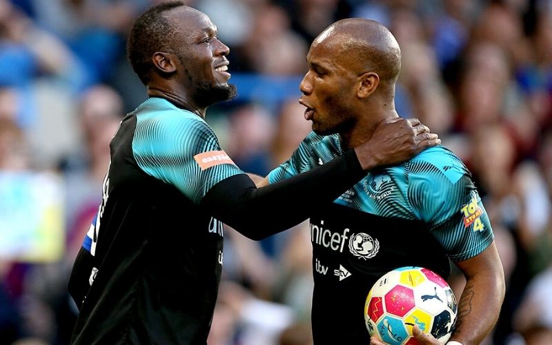 Usain Bolt : très bonne nouvelle pour la star ; Didier Drogba sous le charme