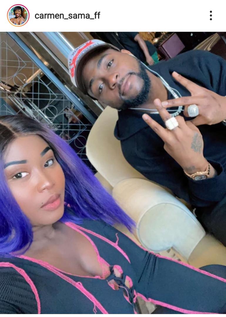 « Lui il est… milliardaire », Carmen Sama révèle le pourquoi elle… à Davido (photo)