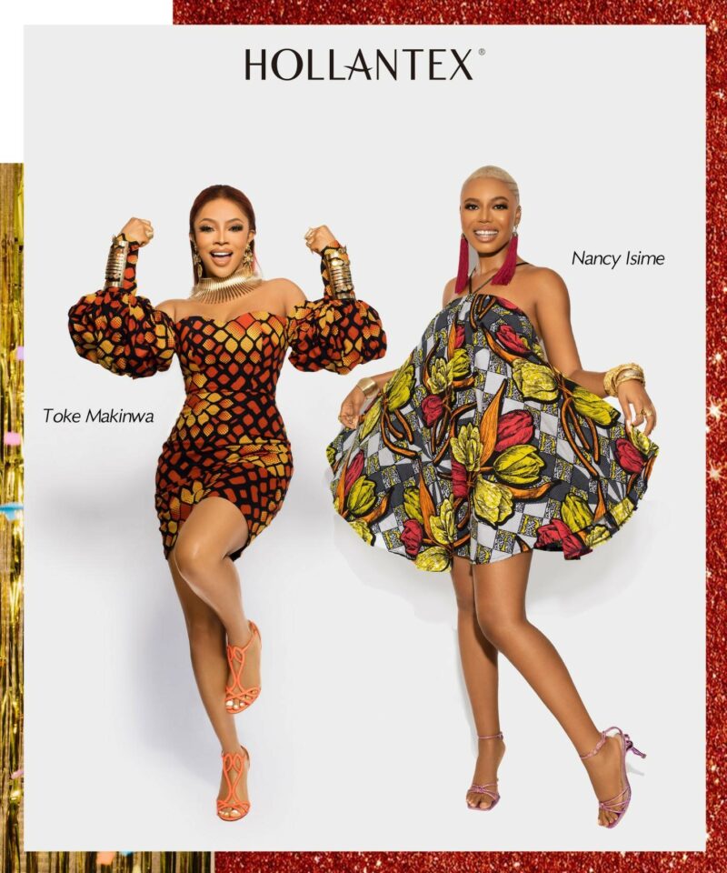 Hollantex dévoile les reines de la télévision africaine Toke Makinwa et Nancy Isime comme ambassadrices de la marque