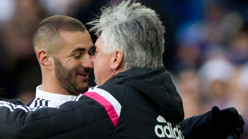 Real Madrid :  »Je suis heureux d’être dépendant de Karim Benzema »; Carlo Ancelotti se confie