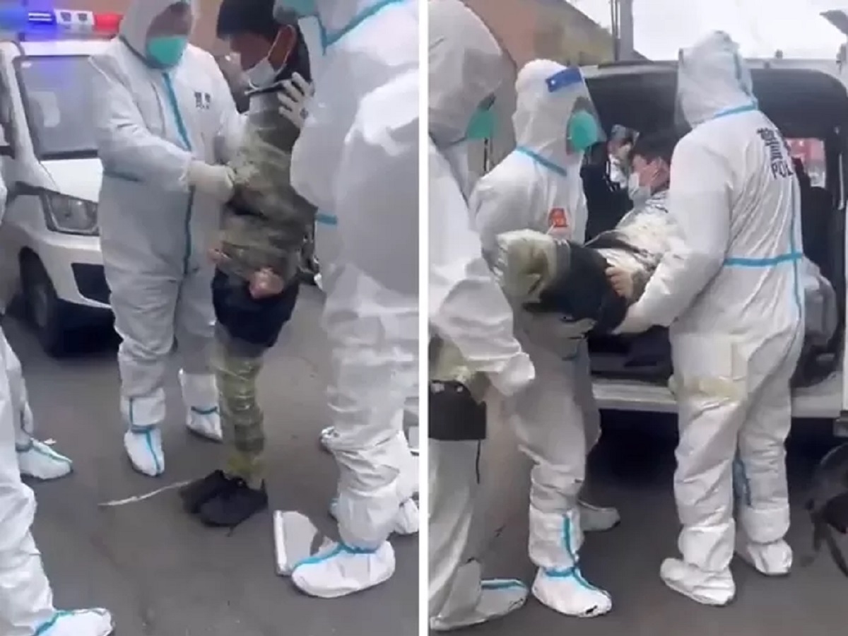 Un homme se fait scotcher par la police parce qu’il refuse de faire un test de Covid (vidéo)