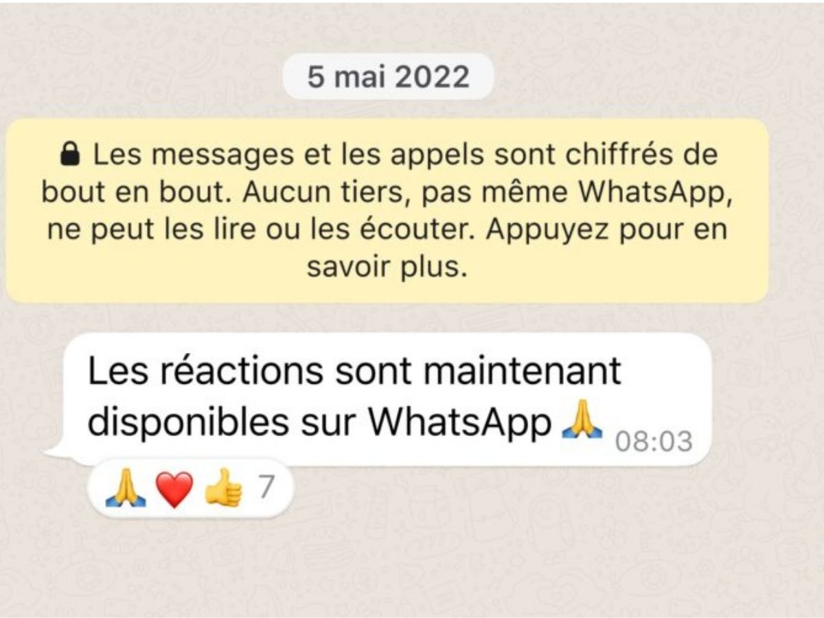 WhatsApp déploie les réactions emojis : voici comment les utiliser